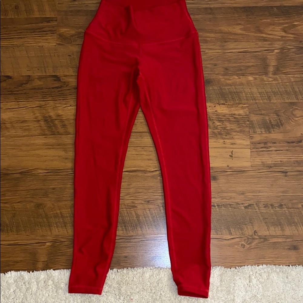 red leggings